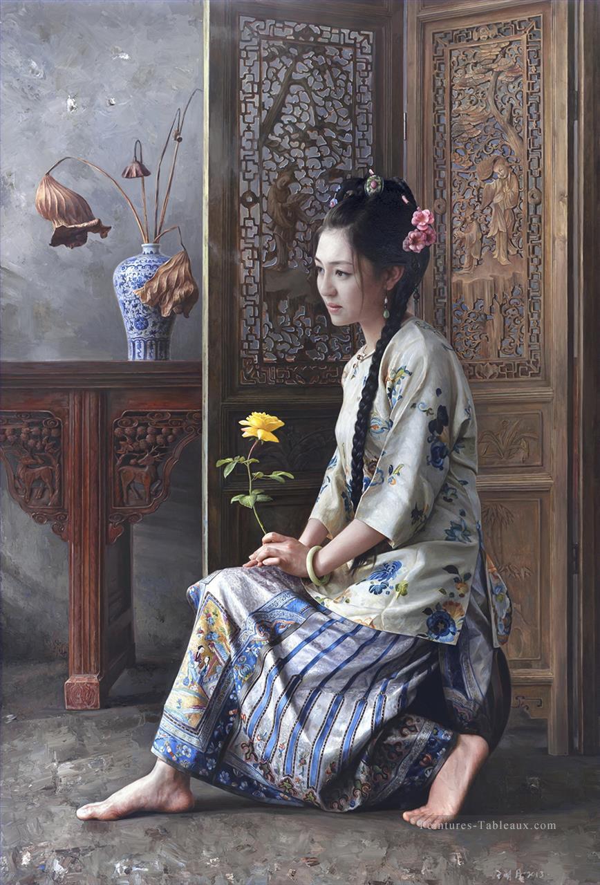 l’espoir d’une beauté chinoise Peintures à l'huile